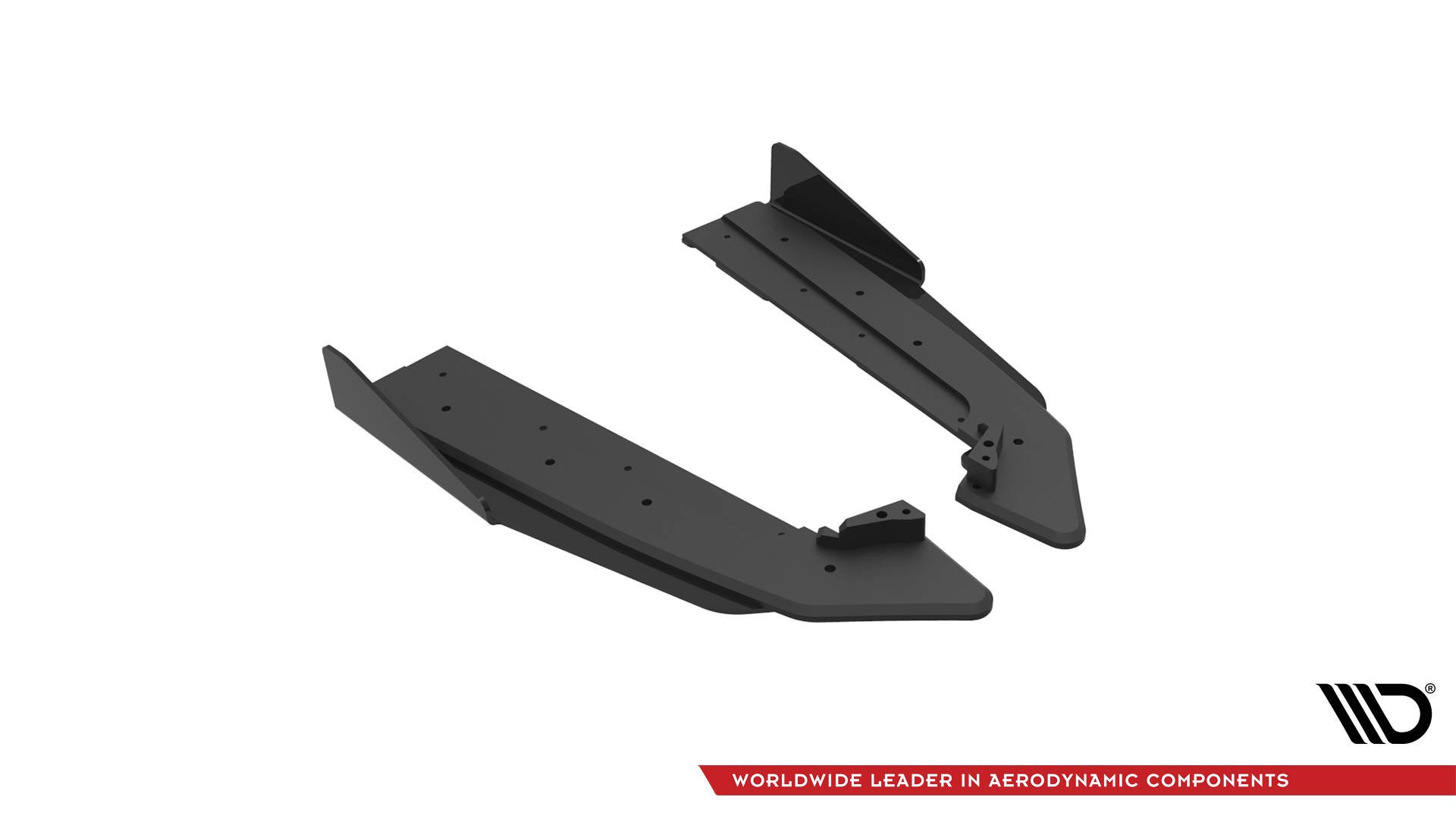 Street Pro Rear Side Splitters V.1 + Flaps Ford Mustang GT Mk6 Facelift - Image 4
