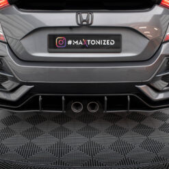Street Pro Rear Side Splitters V.1 Honda Civic Sport Mk 10 Facelift