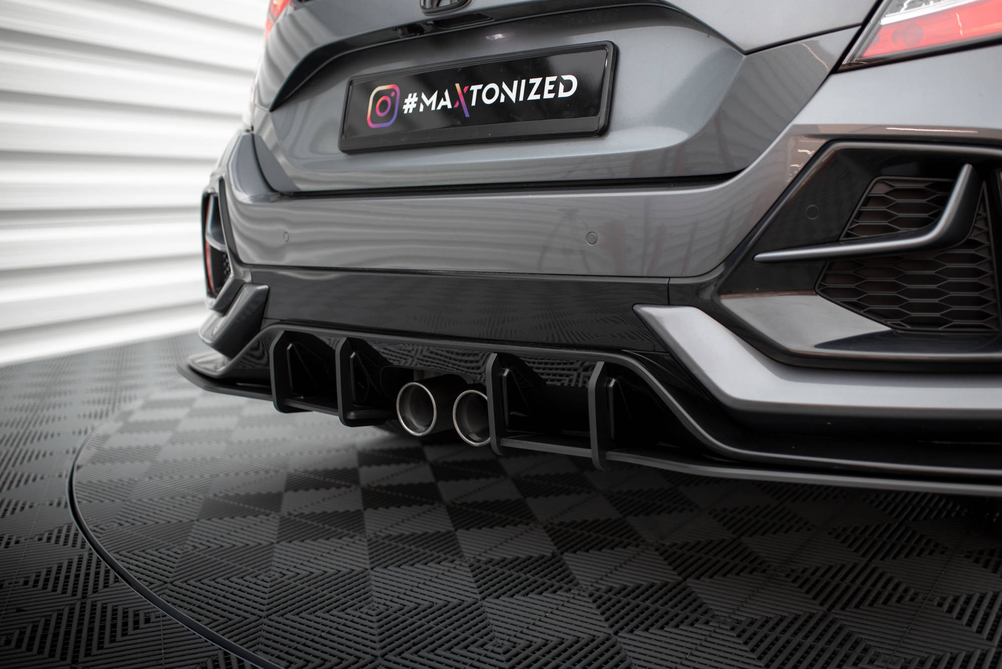 Street Pro Rear Side Splitters V.1 Honda Civic Sport Mk 10 Facelift - Image 2