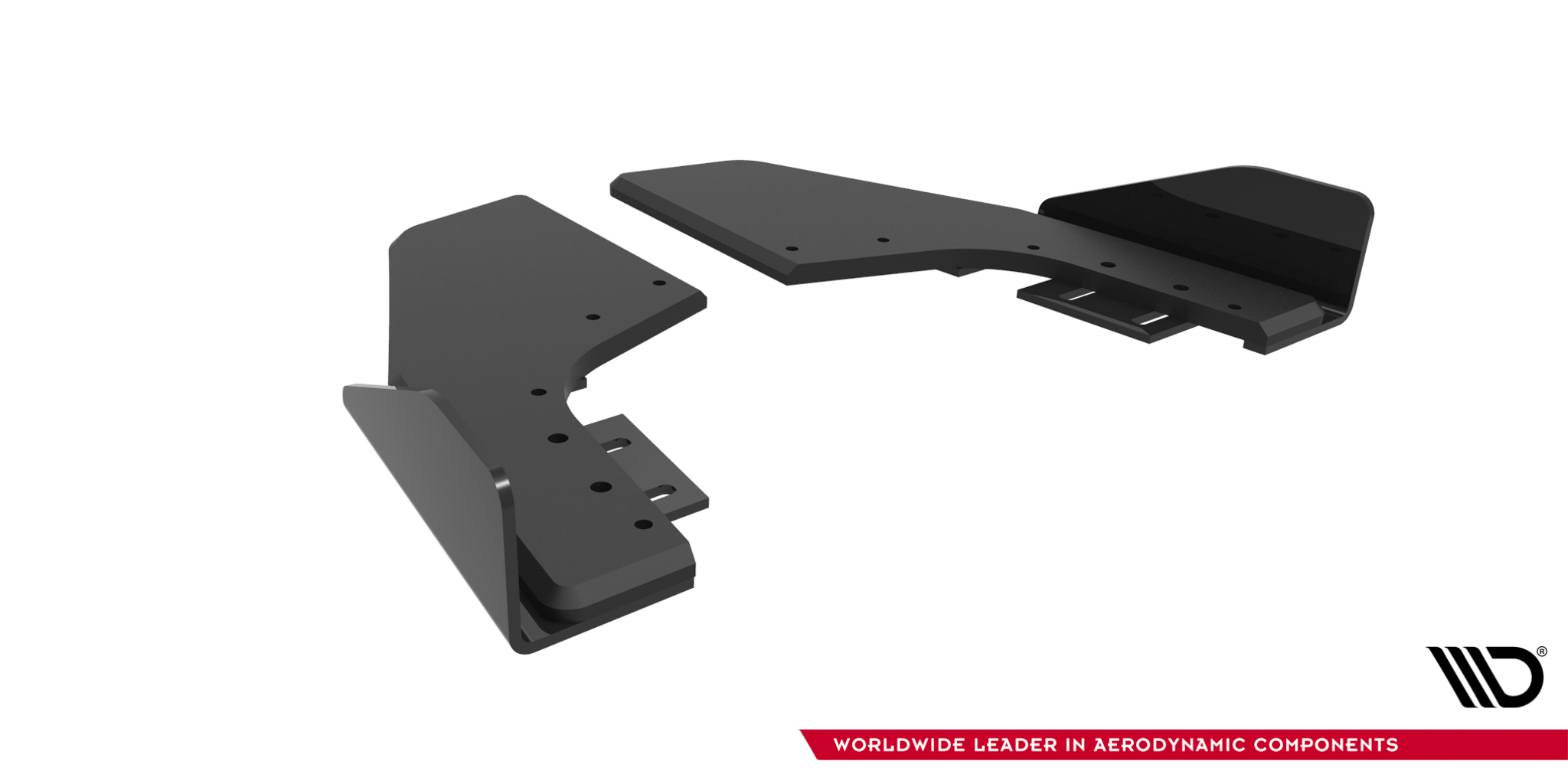 Street Pro Rear Side Splitters V.2 + Flaps V.2 Volkswagen Golf R Mk8 / Mk8 Facelift - Image 5