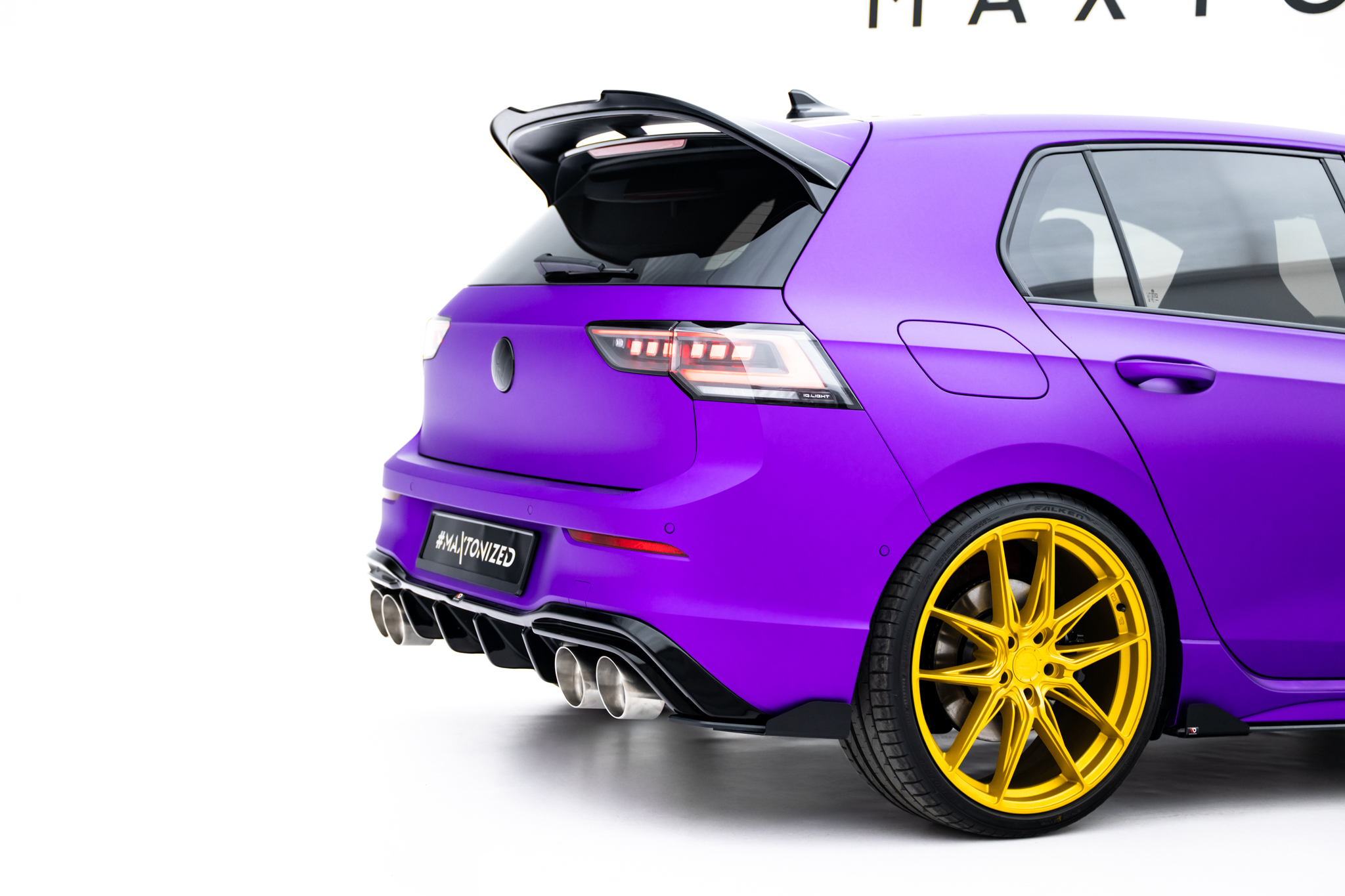 Street Pro Rear Side Splitters V.2 + Flaps V.2 Volkswagen Golf R Mk8 / Mk8 Facelift - Image 2