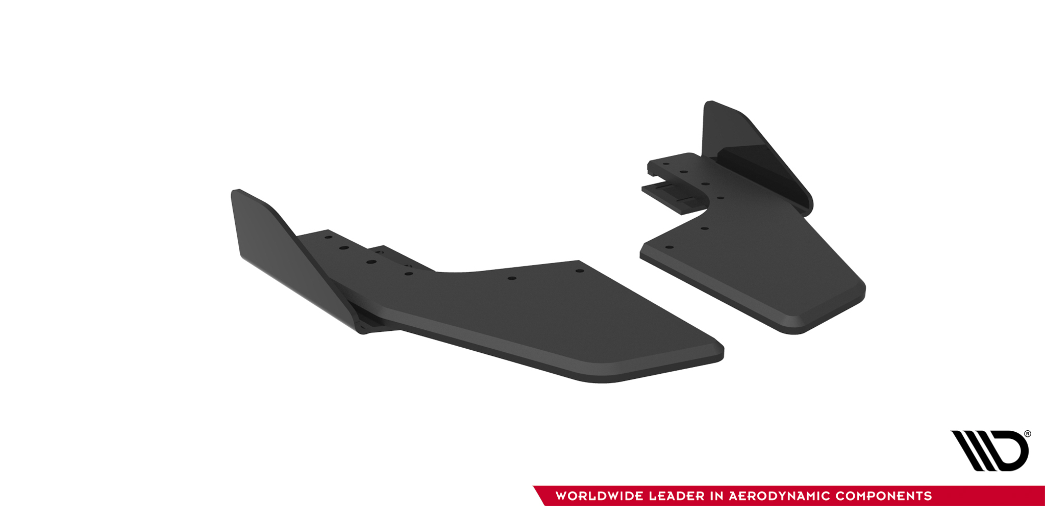 Street Pro Rear Side Splitters V.2 + Flaps V.2 Volkswagen Golf R Mk8 / Mk8 Facelift - Image 4