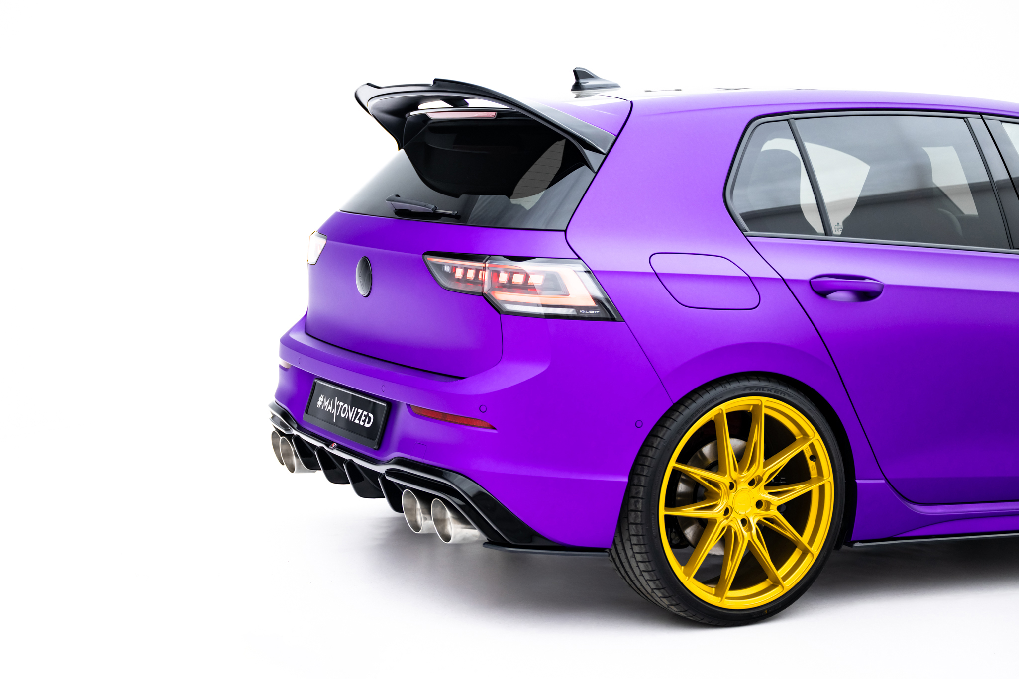 Street Pro Rear Side Splitters V.2 Volkswagen Golf R Mk8 / Mk8 Facelift - Image 3
