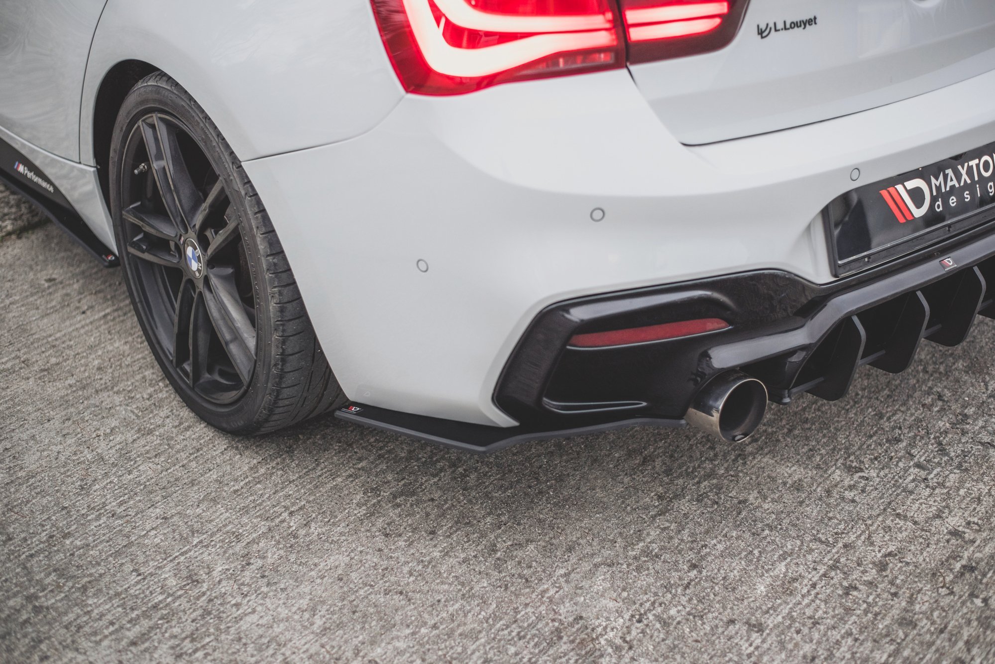 Street Pro Rear Side Splitters V.3 for BMW 1 F20 M140i