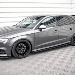 Alternative view of Street Pro Side Skirts Diffusers Audi S3 / A3 S-Line Sportback 8V Facelift
