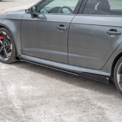 Street Pro Side Skirts Diffusers + Flaps Audi RS3 8V Sportback