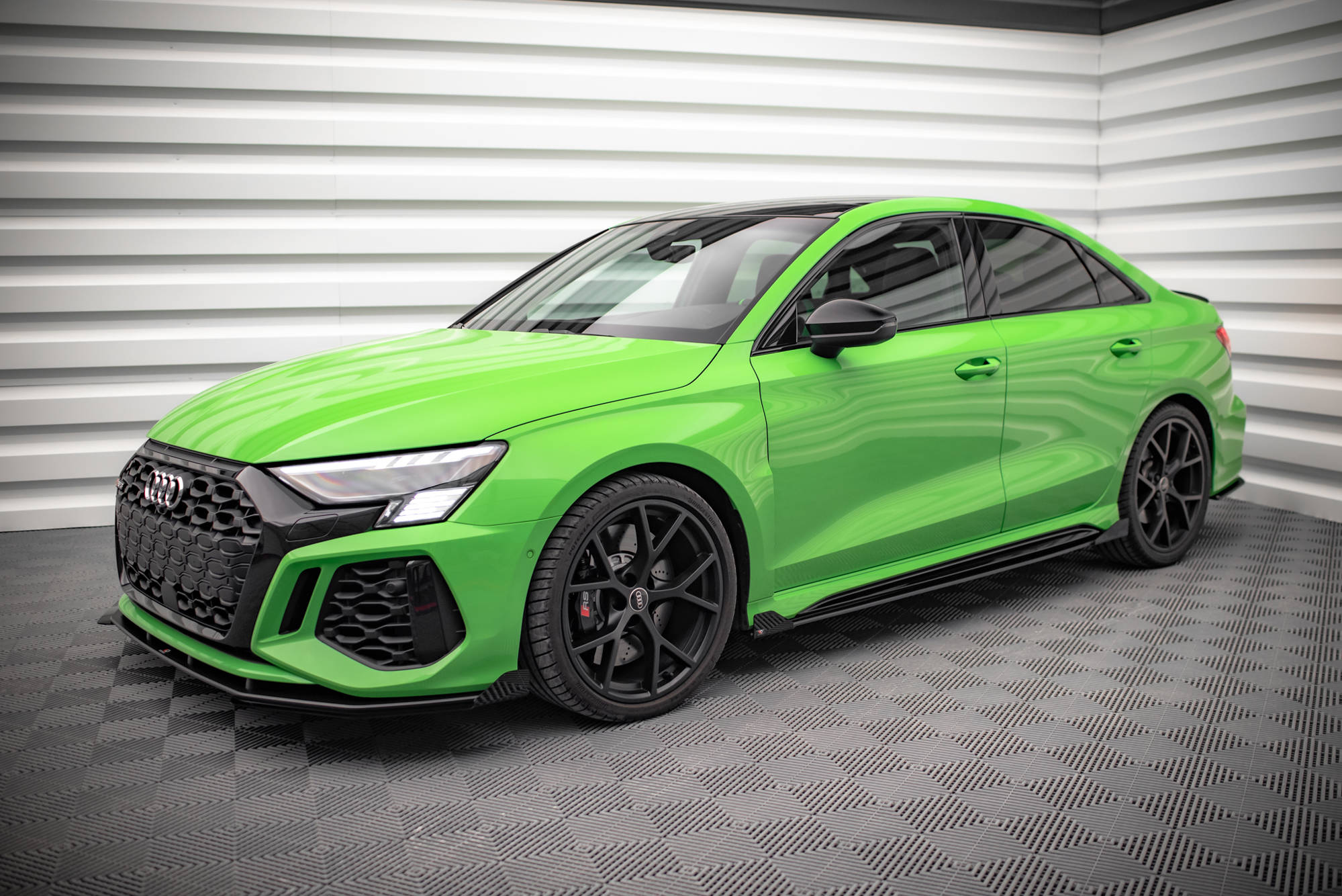 Street Pro Side Skirts Diffusers + Flaps Audi RS3 Sedan 8Y - Image 2
