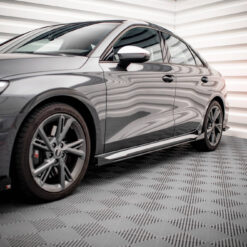 Street Pro Side Skirts Diffusers + Flaps Audi S3 / A3 S-Line 8Y / 8Y Facelift