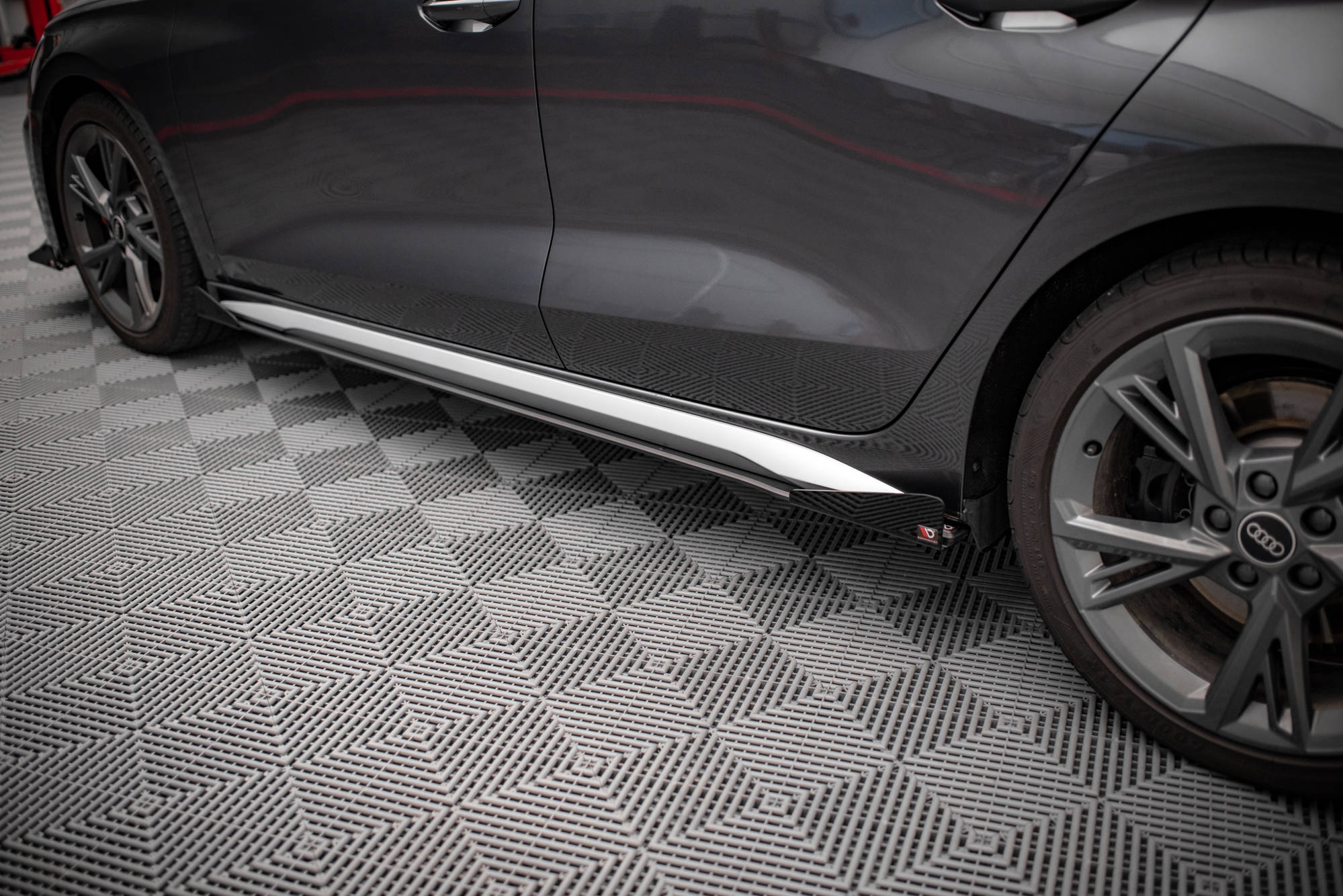 Street Pro Side Skirts Diffusers + Flaps Audi S3 / A3 S-Line 8Y / 8Y Facelift - Image 3