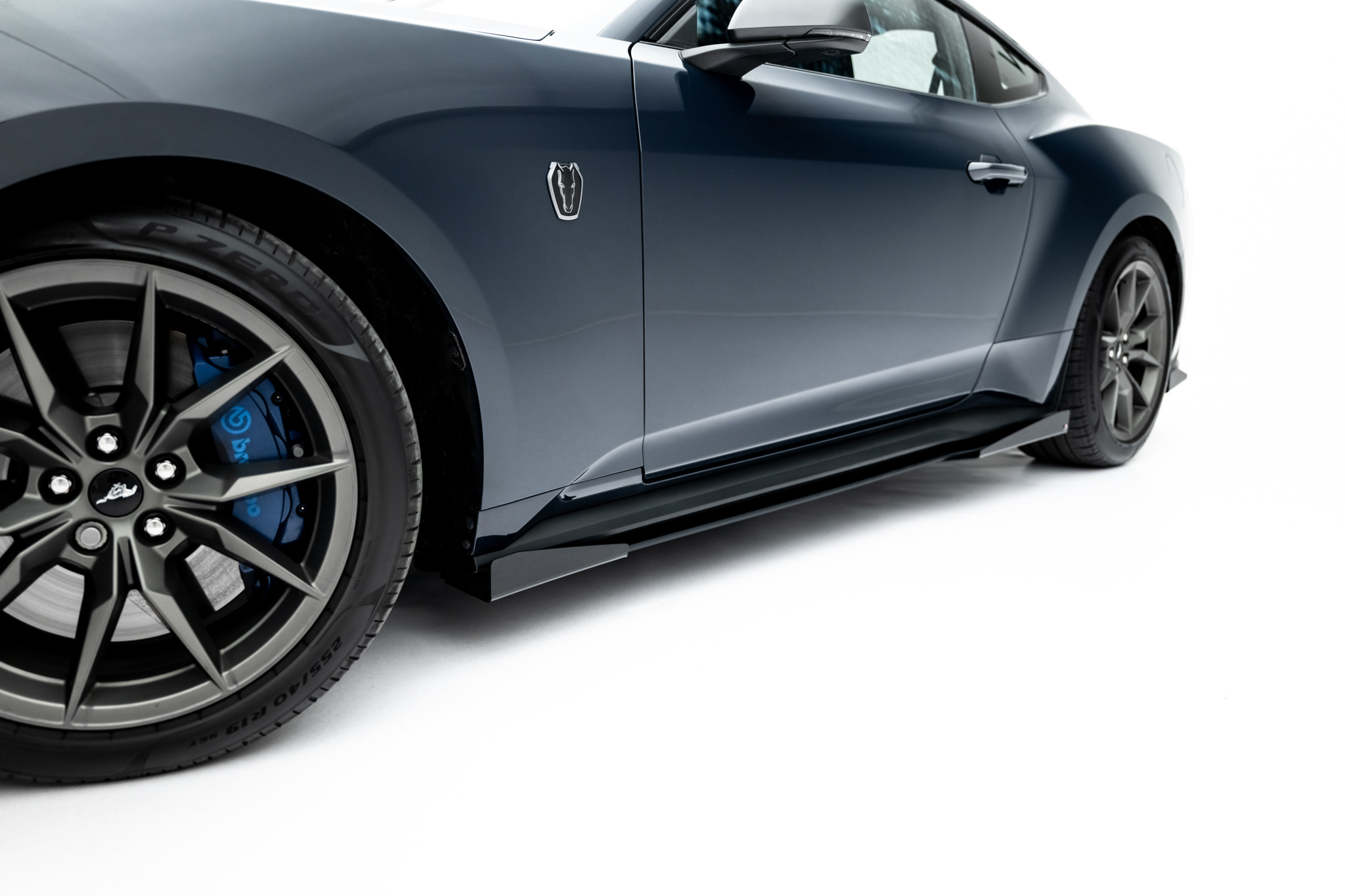 Street Pro Side Skirts Diffusers + Flaps Ford Mustang Dark Horse Mk7 - Image 2