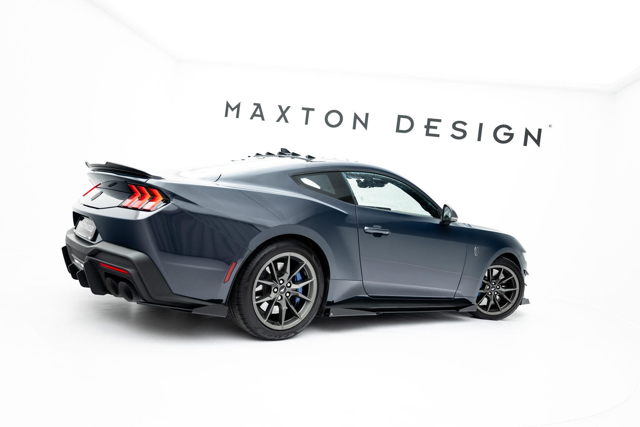 Street Pro Side Skirts Diffusers + Flaps Ford Mustang Dark Horse Mk7