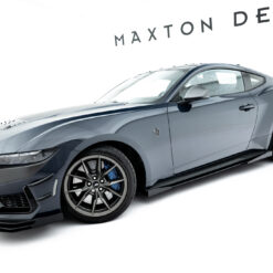 Alternative view of Street Pro Side Skirts Diffusers + Flaps Ford Mustang Dark Horse Mk7