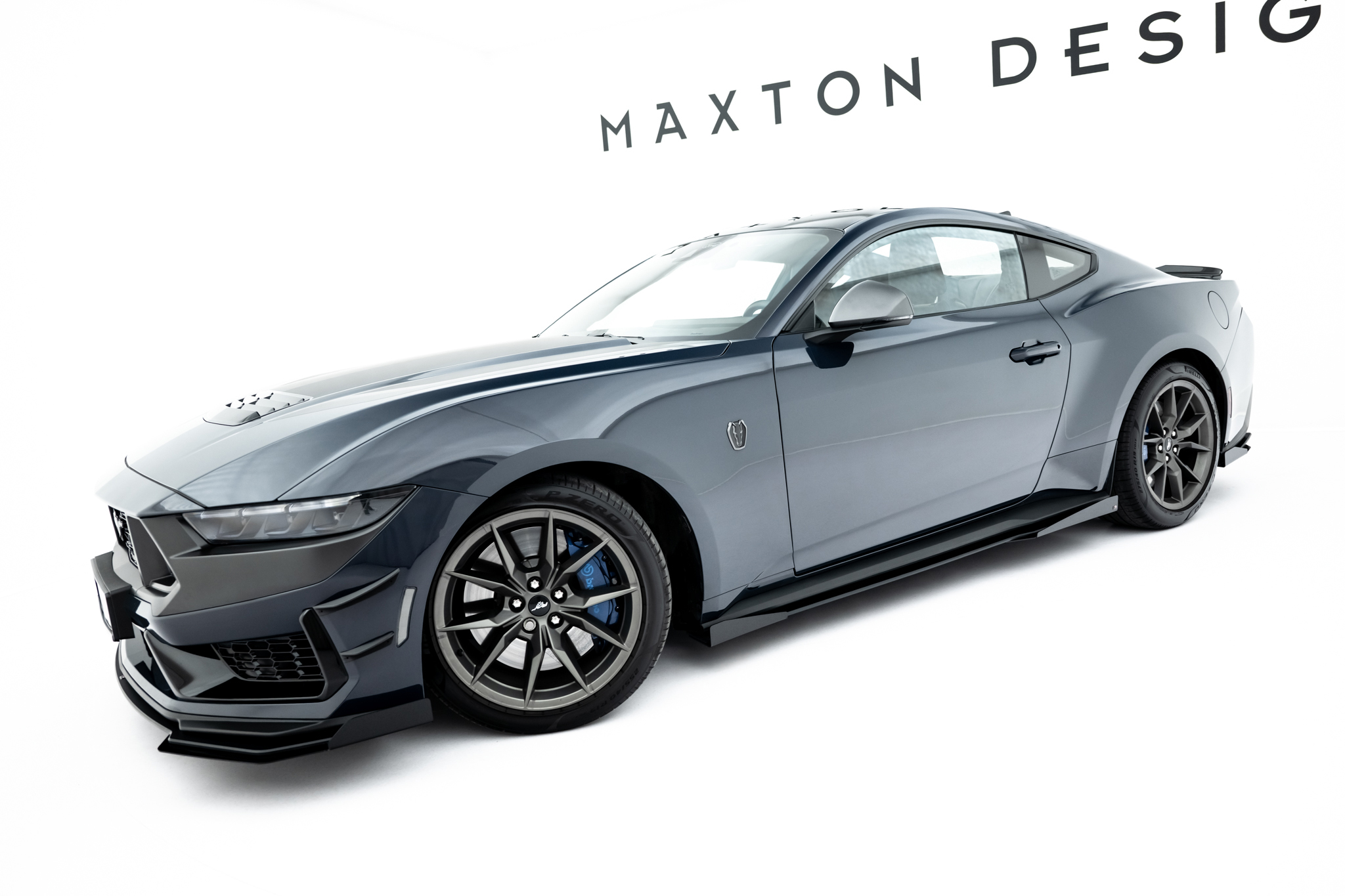 Street Pro Side Skirts Diffusers + Flaps Ford Mustang Dark Horse Mk7 - Image 2