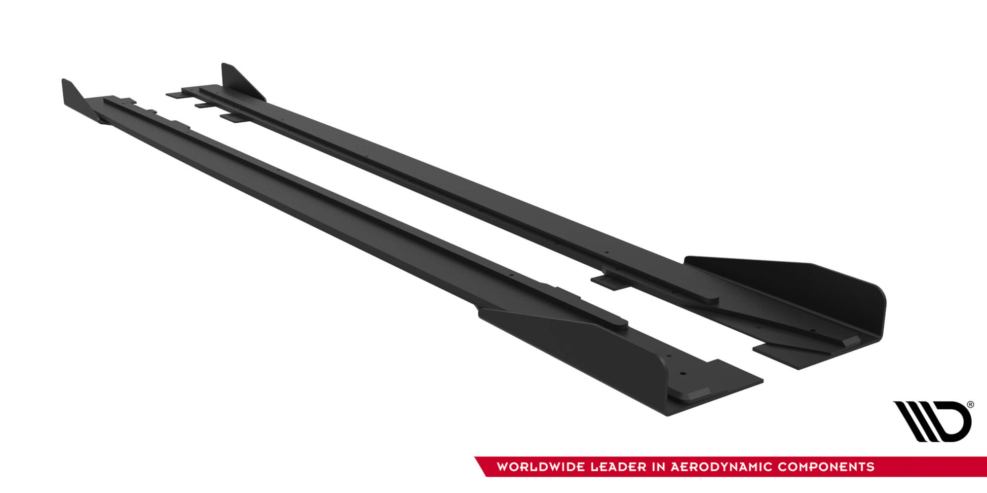 Street Pro Side Skirts Diffusers + Flaps Ford Mustang GT Mk6 - Image 6