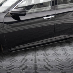 Street Pro Side Skirts Diffusers + Flaps Honda Civic Mk10