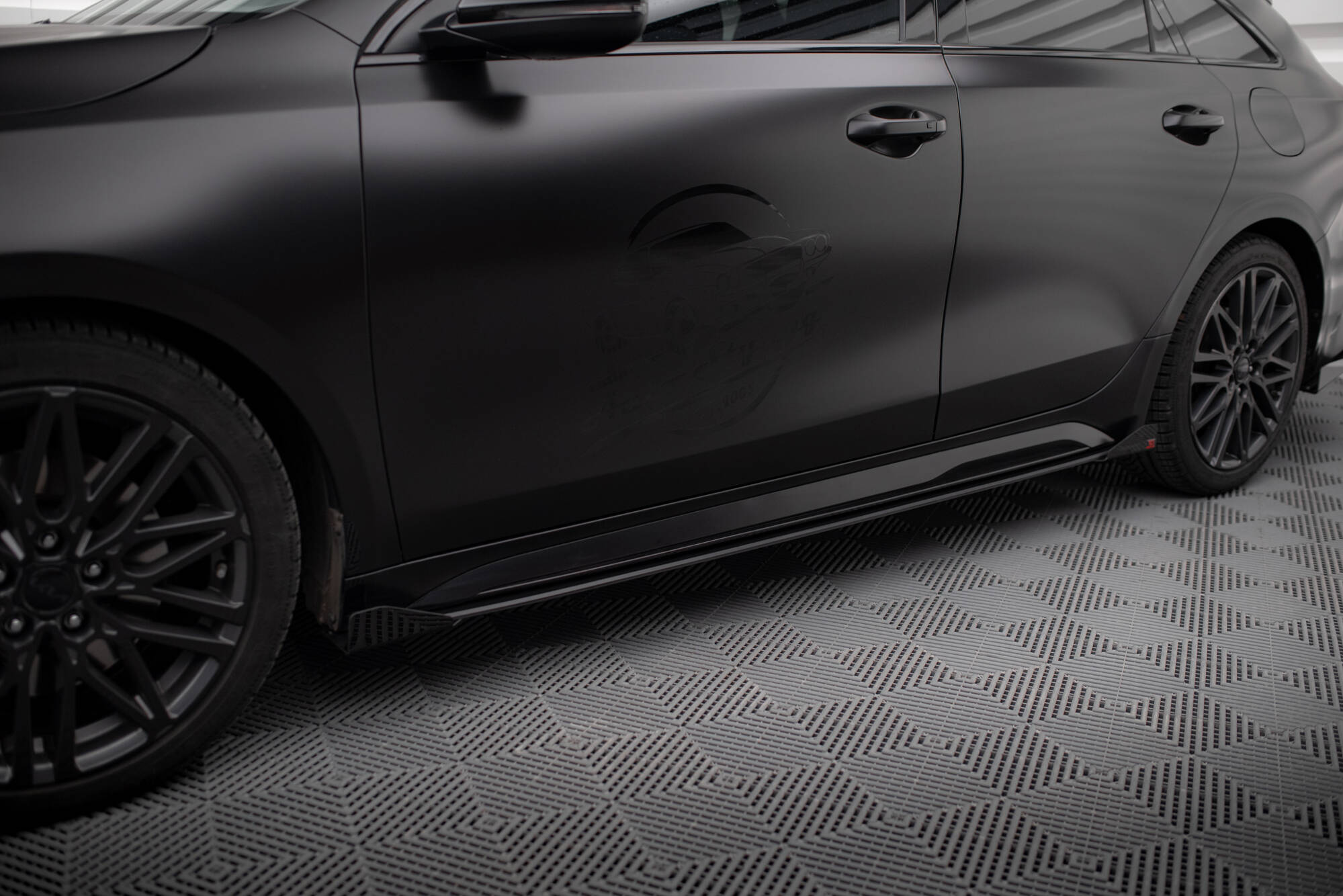 Street Pro Side Skirts Diffusers + Flaps Kia Proceed GT / GT-Line Mk1 Facelift / Ceed GT Mk3 Facelift