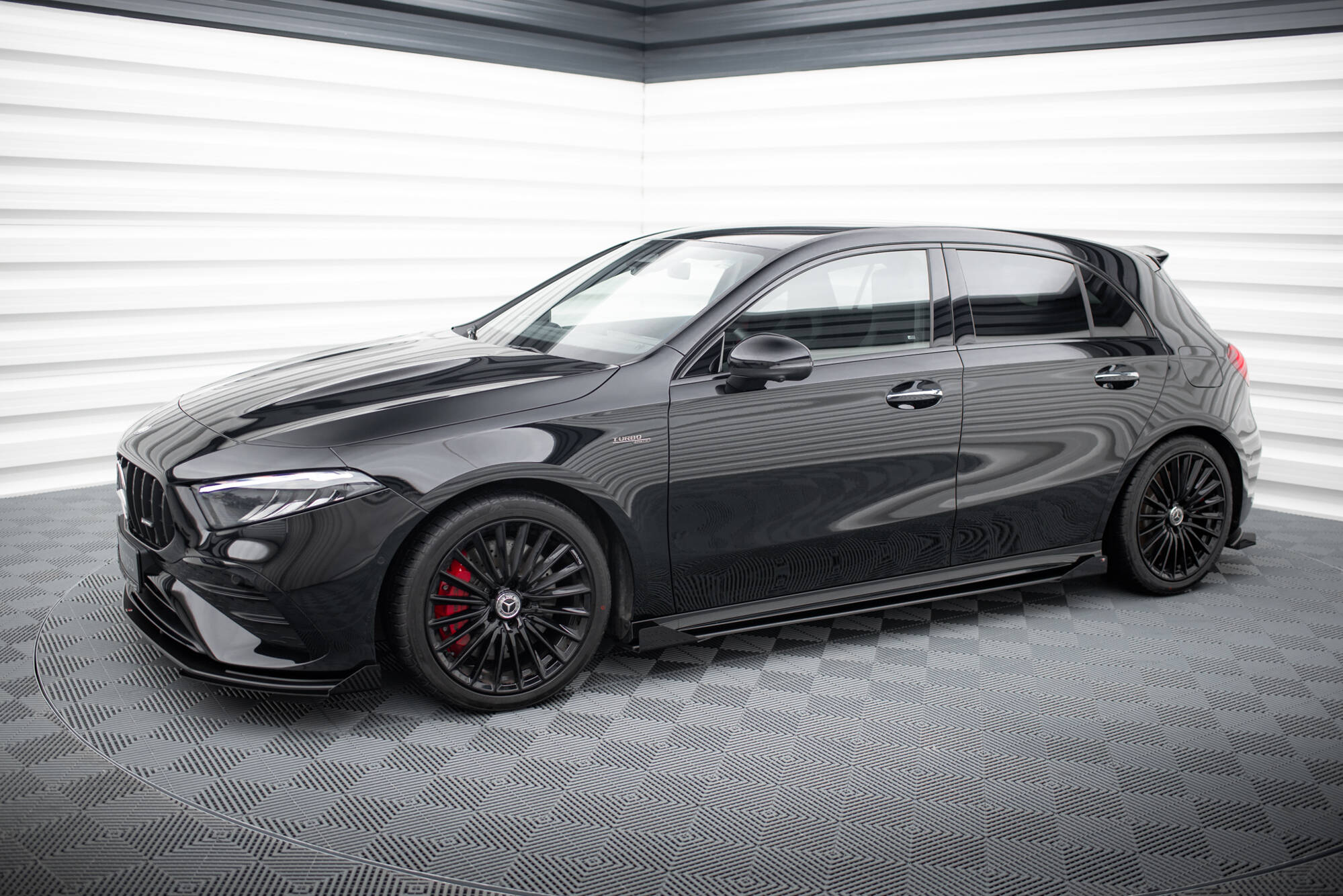 Street Pro Side Skirts Diffusers + Flaps Mercedes-AMG A35 W177 Facelift - Image 4