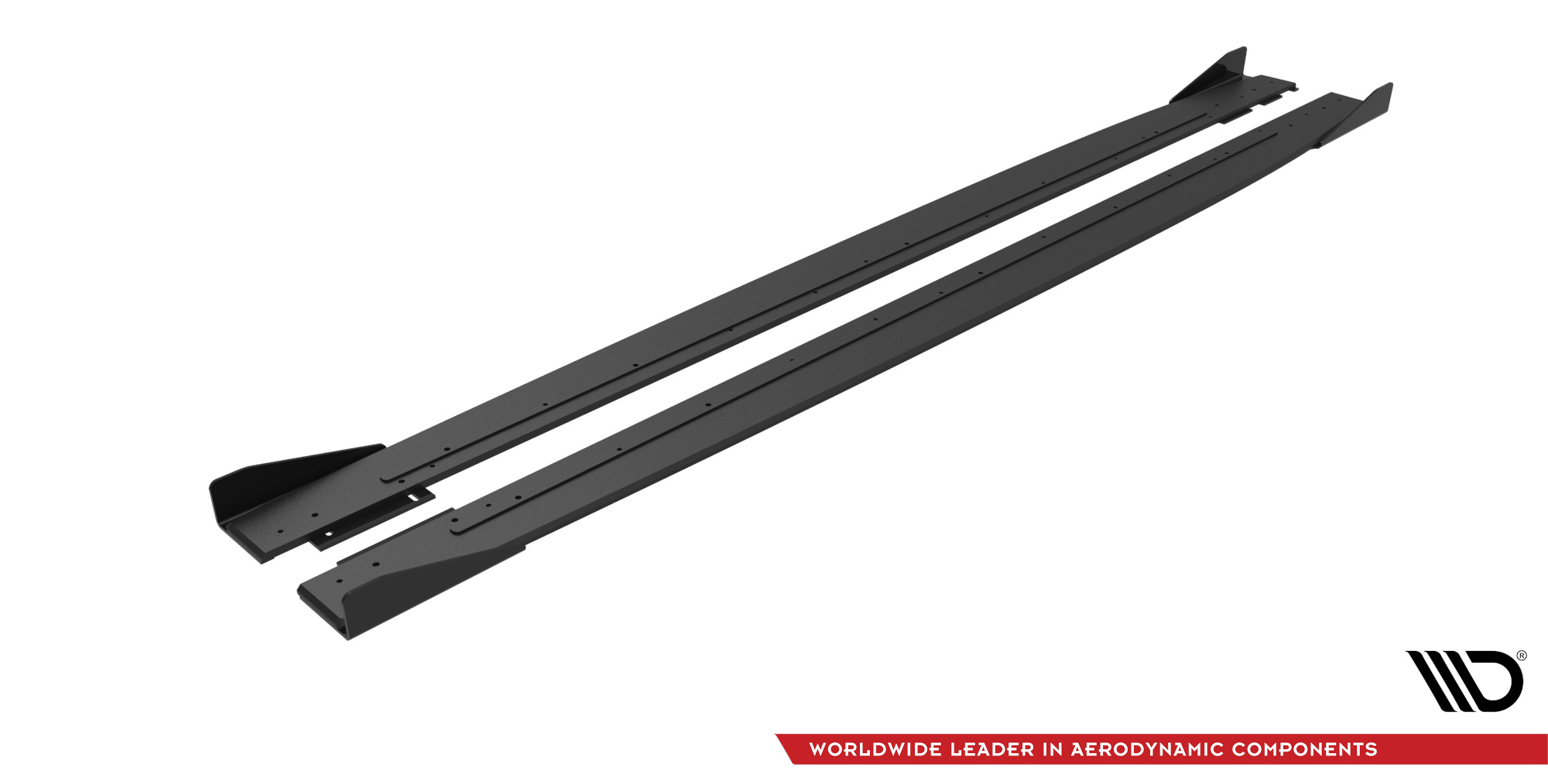Street Pro Side Skirts Diffusers + Flaps Mercedes-AMG C43 Coupe / Cabrio C205 Facelift / A205 Facelift - Image 4