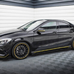 Alternative view of Street Pro Side Skirts Diffusers + Flaps Mercedes-AMG CLA 45 C117 Facelift