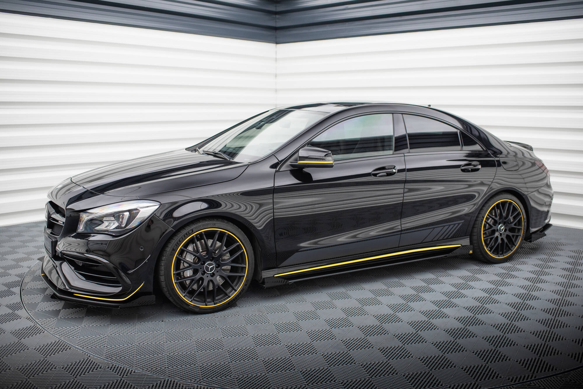 Street Pro Side Skirts Diffusers + Flaps Mercedes-AMG CLA 45 C117 Facelift - Image 2