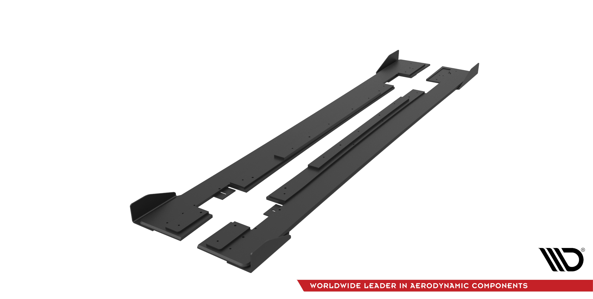 Street Pro Side Skirts Diffusers + Flaps Mercedes-AMG CLA 45 C117 Facelift - Image 3