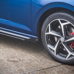 Alternative view of Street Pro Side Skirts Diffusers + Flaps Volkswagen Polo GTI Mk6