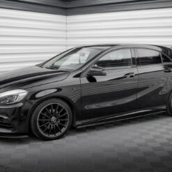 Alternative view of Street Pro Side Skirts Diffusers Mercedes-Benz A AMG-Line W176 Facelift