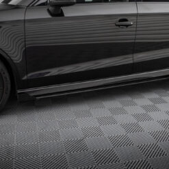 Street Pro Side Skirts Diffusers V.1 + Flaps Audi RS3 Sedan 8V Facelift