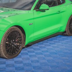 Street Pro Side Skirts Diffusers V.1 + Flaps Ford Mustang GT Mk6 Facelift