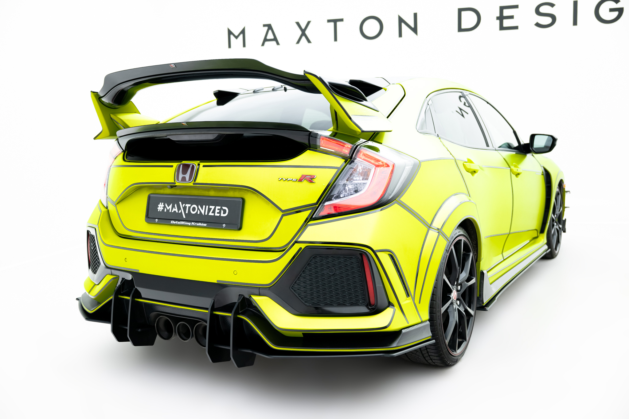 UPPER Spoiler Cap V.2 Honda Civic Type-R Mk10 / Mk10 Facelift - Image 3