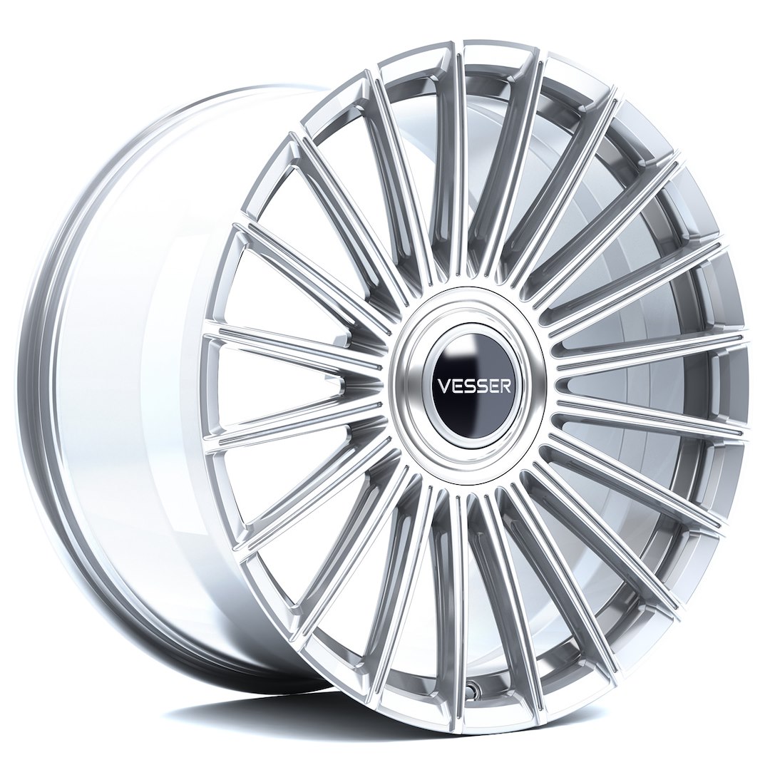Vesser VSR5 21x11 ET10-50 BLANK Silver Machined Face