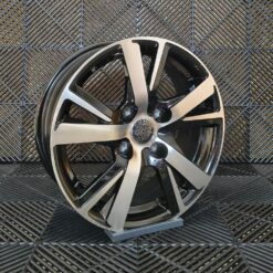 Jante PESA 15x6 ET20 4X108 - BLACK MACHINED FACE