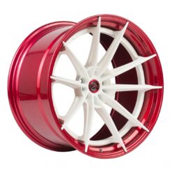 ZP.MODULAR 1 20x11 ET40 5x120 - SUPER DEEP CONCAVE - White Center / Candy Red Lip