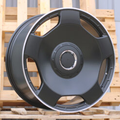 Jante MER F5133 R22x11.5 ET47 5x112 - Black Half Matt+Polished Lip