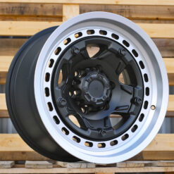Jante 4X4 R17x9 ET 6x139.7 - Black Matt+Polished Lip