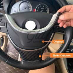 Alternative view of Friso Volante Carbono BMW Série 5 6 7 GT F10 F11 F01 F06 Pré LCI 123mm