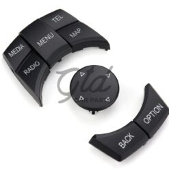 Conjunto de 6 Botões IDRIVE CIC BMW 1/2/3/4/5/6/7 X3 X4 X5 X6 - MEDIA