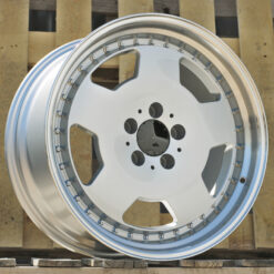 Jante MER B5852 R18x8 ET30 5x112 - Silver+Polished Lip
