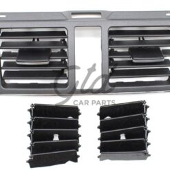 Ventilação Central Frontal Cinza Escuro Mercedes-Benz Classe C W204 2007-2011 C/ Recorte p/ Botões
