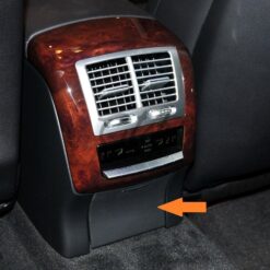 Alternative view of Tampa Gaveta Consola Central Traseira Preta Mercedes-Benz Classe S W221 2007-2013