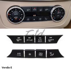 Conjunto de 8 Botões Módulo Ar Condicionado Mercedes-Benz ML GL GLS W166 W292 2012-2019 Versão E