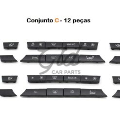 Alternative view of Pack 12 botões Módulo Ar Condicionado BMW Série 5/6/7 X5 X6 F10 F16 2009-2020-C1