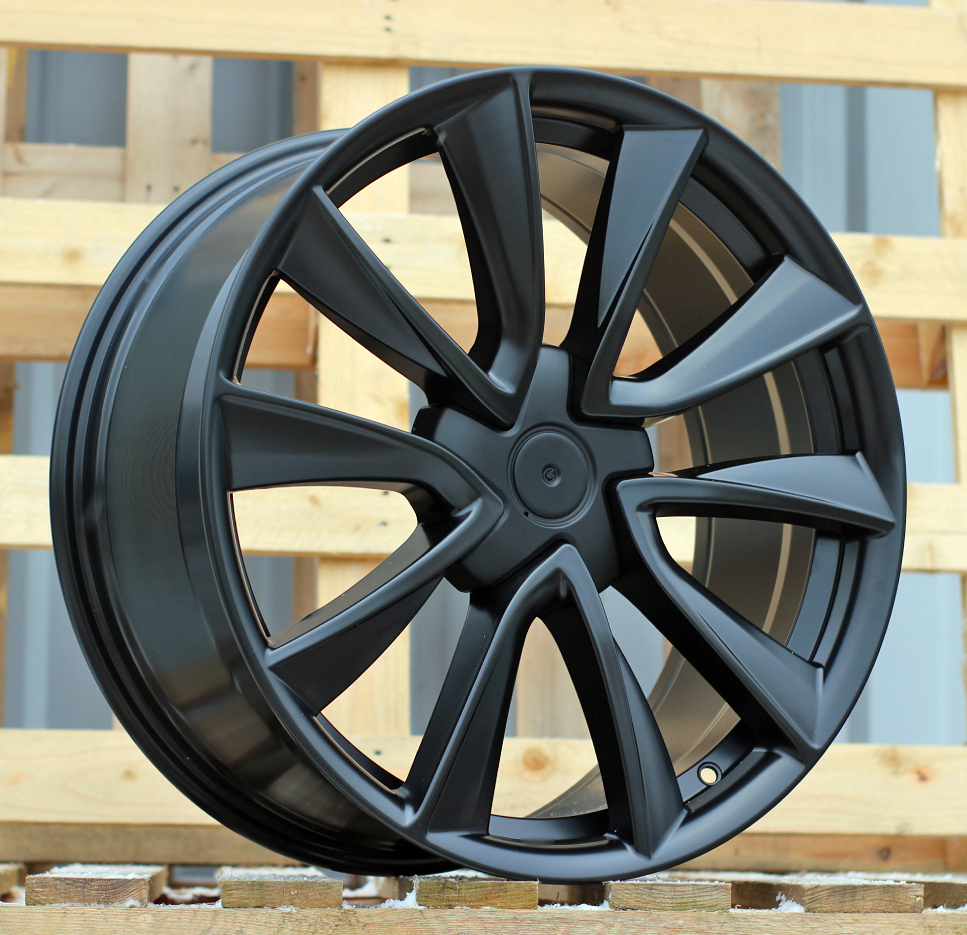 Jante TESLA R19x8.5 ET40 5x114.3 - Black Half Matt