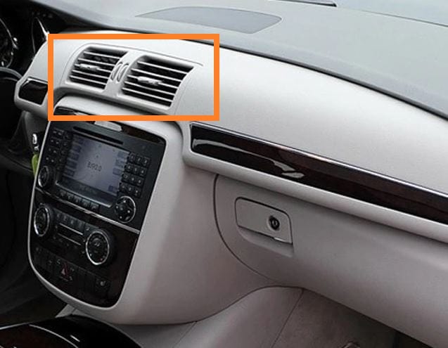 Grelha Ventilação Central Frontal Cinza Mercedes-Benz Classe R W251 2006-2009 - Image 2