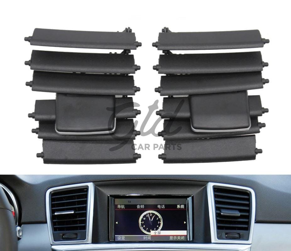 KIT Reparação Grelhas Ventilação Centrais Mercedes-Benz W166 M ML GL 2013-2015-Direito Esquerdo