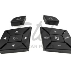 Botões Volante Preto Mercedes-Benz Classe ML GL Classe G W166 W463 2011-2018 Versão 1