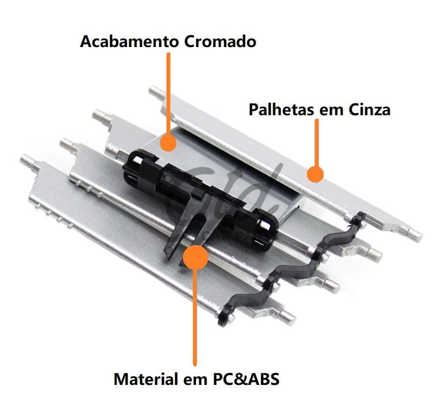 KIT Reparação Grelhas Ventilação Frontais Centrais Mercedes-Benz Classe E W212 Sedan 2013-2015-Direito Esquerdo - Image 2