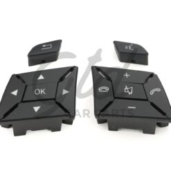 Botões Volante Pretos Mercedes-Benz Classe C E GLK CLA GLA B CLS SLK SLC W204 W207 W212 W117 W246 W172