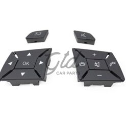 Botões Volante Cinza Escuro Mercedes-Benz Classe C E GLK CLA GLA B CLS SLK SLC W204 W207 W212 W117 W246 W172
