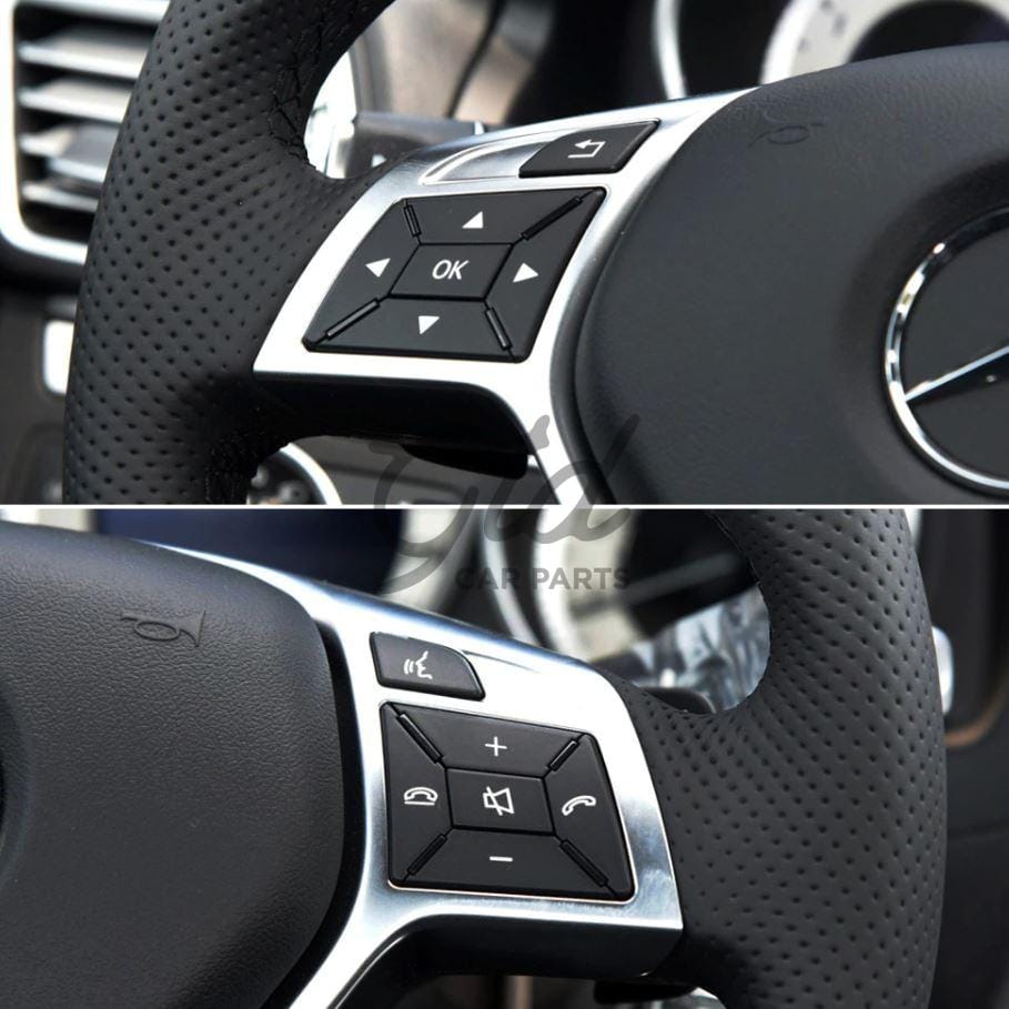 Botões Volante Cinza Escuro Mercedes-Benz Classe C E GLK CLA GLA B CLS SLK SLC W204 W207 W212 W117 W246 W172 - Image 2